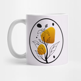 Black and golden minimalist design Mug